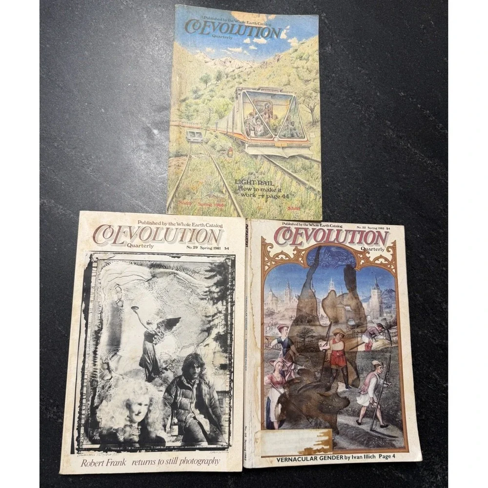 CoEvolution Quarterly Lot of 3 Whole Earth Catalog Magazines 1980-82 #25 #29 #33